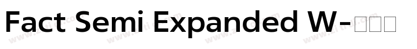 Fact Semi Expanded W字体转换